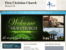 Tablet Screenshot of firstchristianchurchofbristol.org